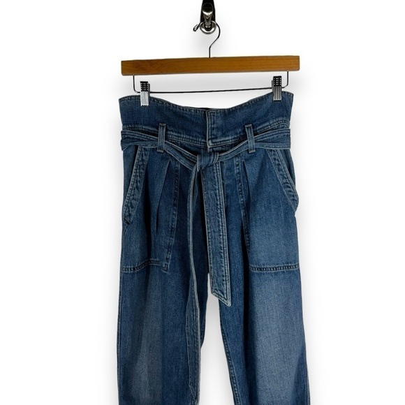 Citizens of Humanity Noelle Ultra High-Rise Belted Cargo Jeans, Medium Wash, 27 - Picture 3 of 13